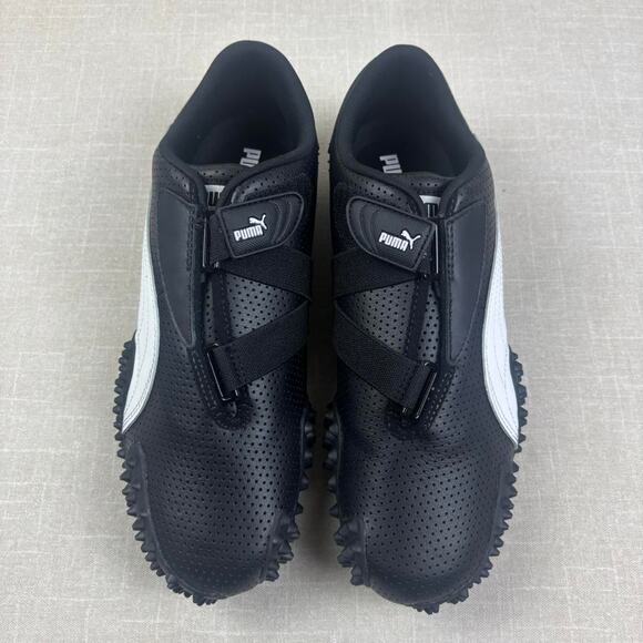 🐼 2024 Puma Mostro Perforated Leather “Black White” 7.5W - Picture 3 of 7